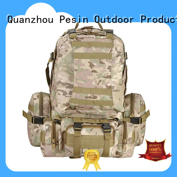 Pesin military style backpack different function construction for outdoor use