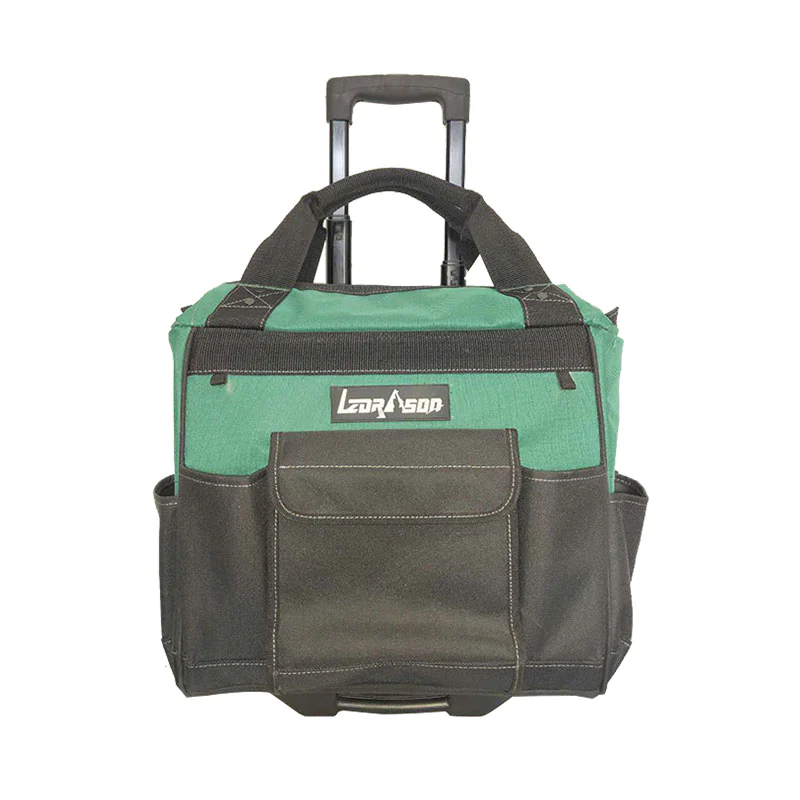 Rolling Tool Tote Bag with Telescoping Handle