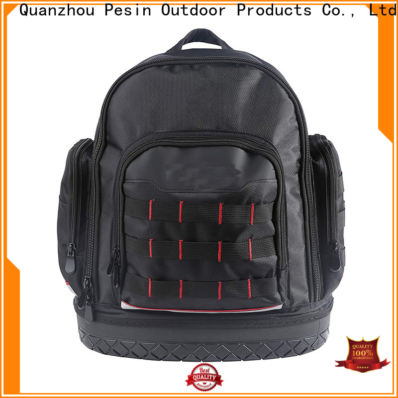 Wholesale heavy duty tool bag with wheels Locking Zippers for carpenter