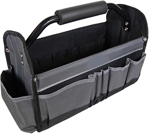 Ultimate open tool tote collapsible tool bag