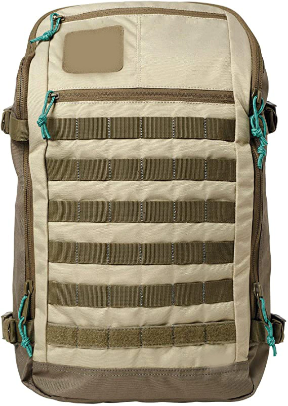 beige tactical backpack
