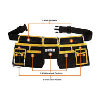 TB1924 600D polyester fabric tool bag with webbing strap made in Burma