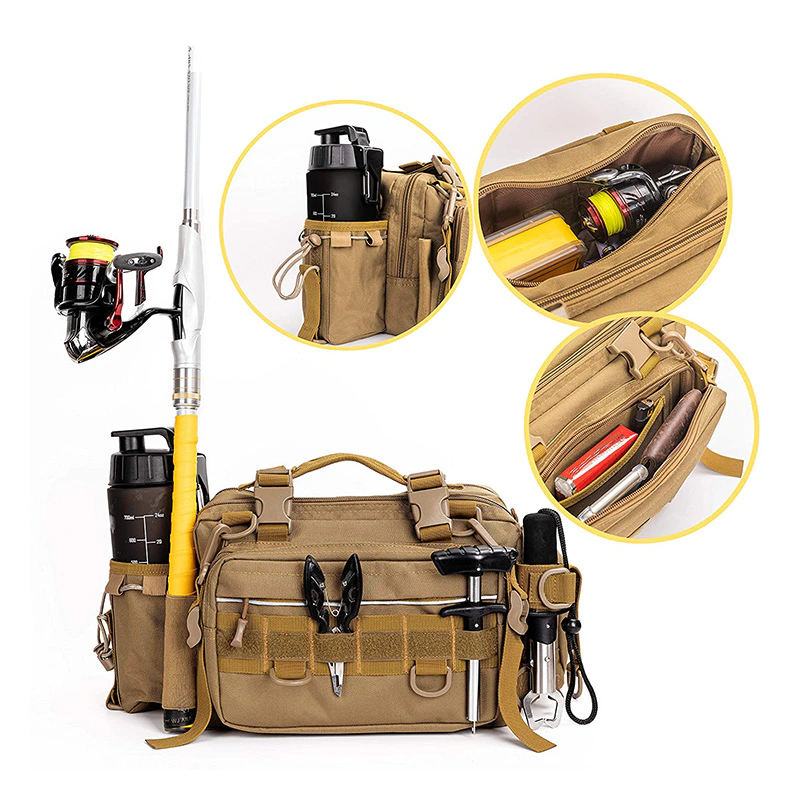 PS-FB2007 Fishing Tackle Bag,Fishing Bag with Rod holde, Fishing Bags with Tackle Boxes